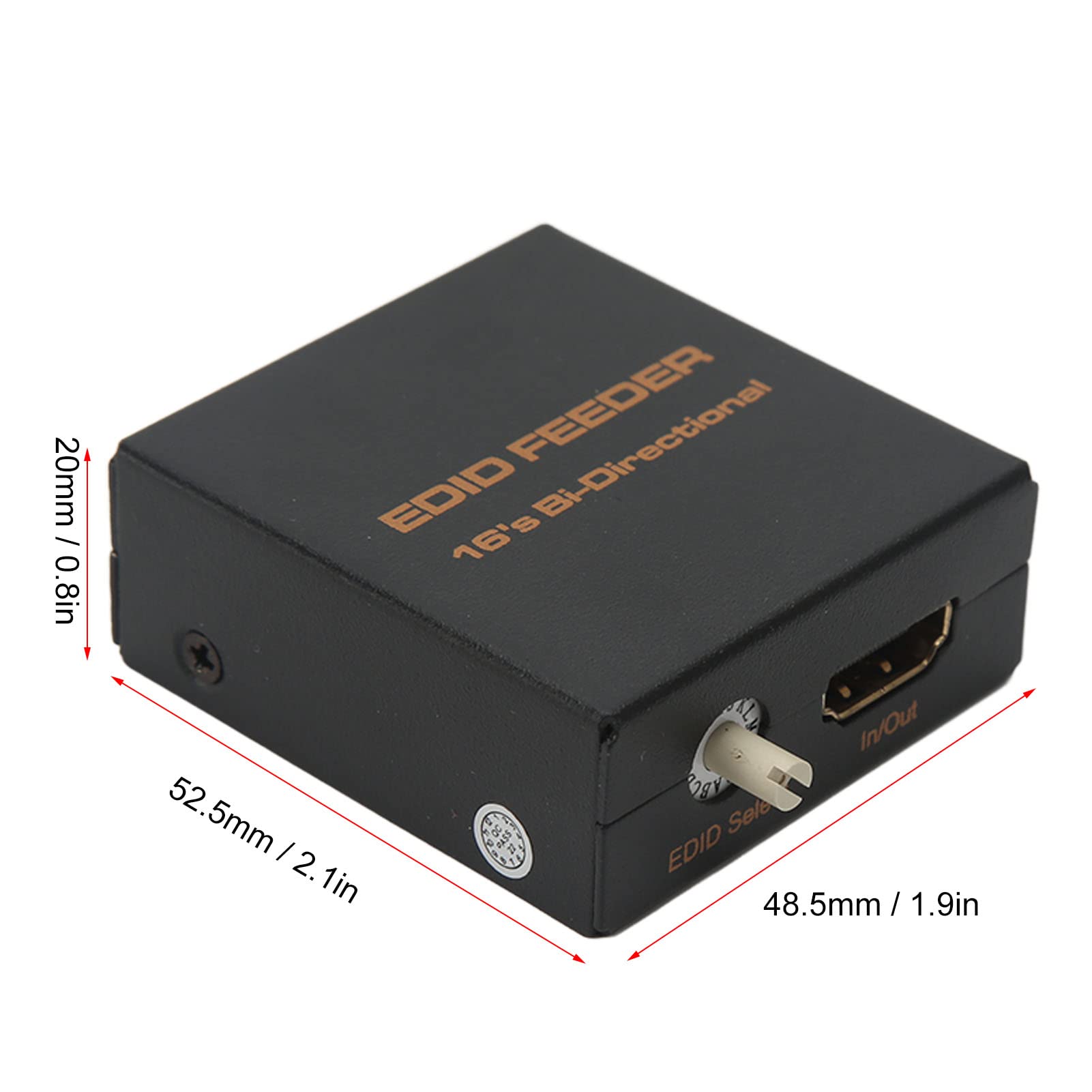 HDMI EDID Emulator Manager, EDID Manager Emulator Admite 4K CEC, 16 Modos EDID, Compatible con Dispositivos de Visualización Backend, hasta 10 M de Distancia