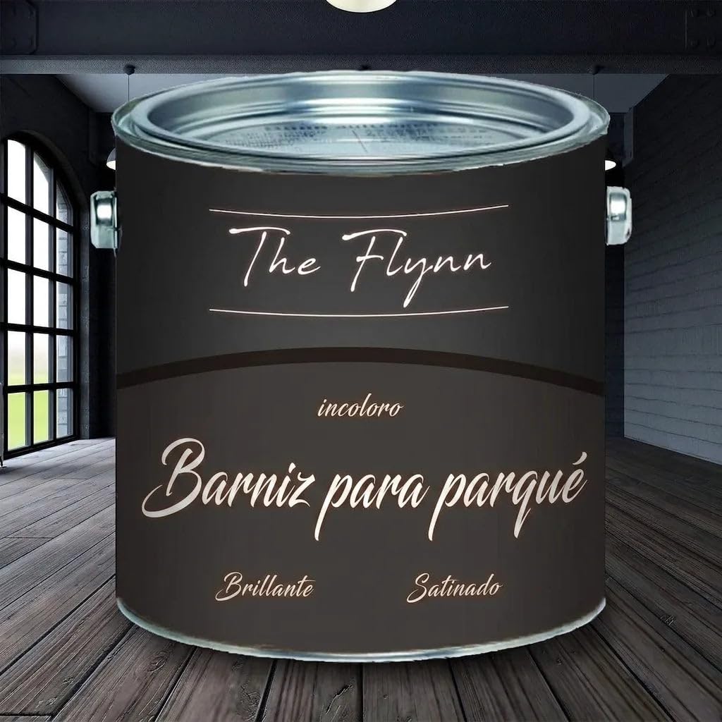 barniz para parqué cuidado de parqué brillante satinado incoloro (1 L, satinado) The Flynn