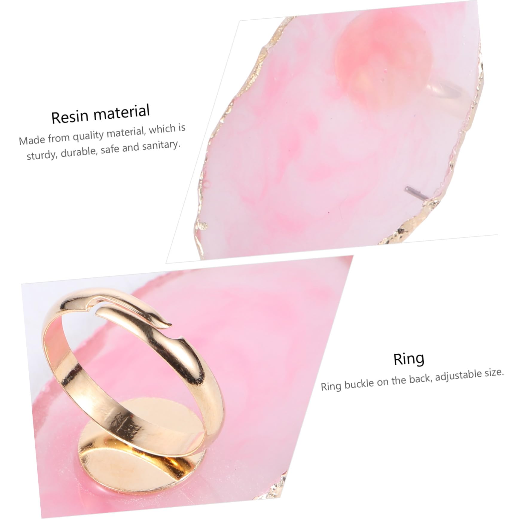 12 Piezas Paleta De Anillos Bandeja para Mezclar Esmalte De Uñas Paleta De Colores De Dibujo Anillo De Ónix Paleta De Esmalte De Uñas Pintar Ágata Tablero De Visualización Resina