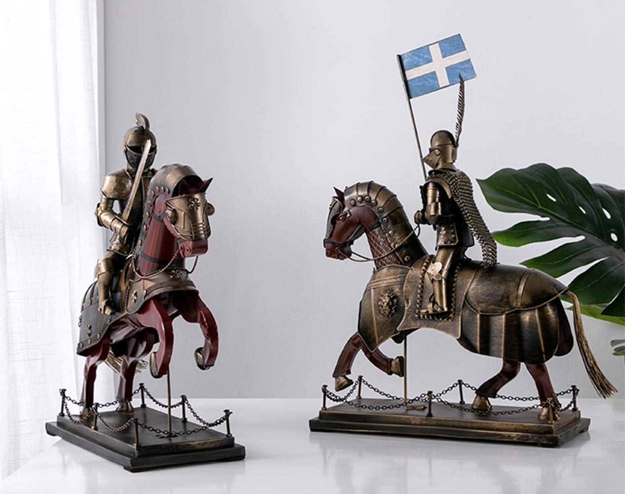Statua średniowiecznego rycerza, figurka kolekcjonerska templariuszy statua rzeźba figurka model rycerza, B good