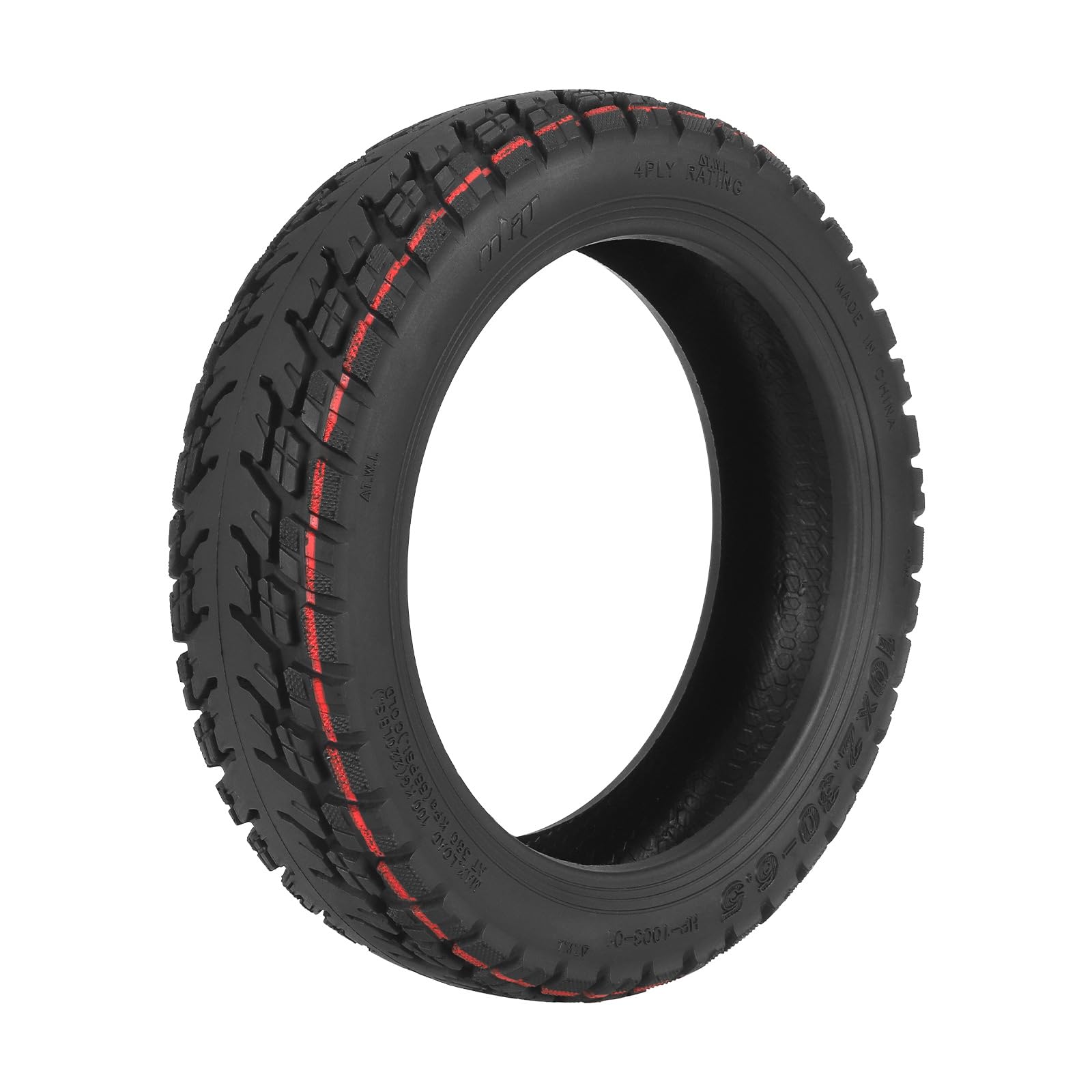 10x2,30-6,5 Offroad Tubeless Reifen für NIU KQi2/KQi2 Pro Elektroroller Zubehör Vorne/Hinten Verschleißfester Vakuumreifen rutschfeste Dicke Reifen Ersatzräder Ventil (1 Stück)
