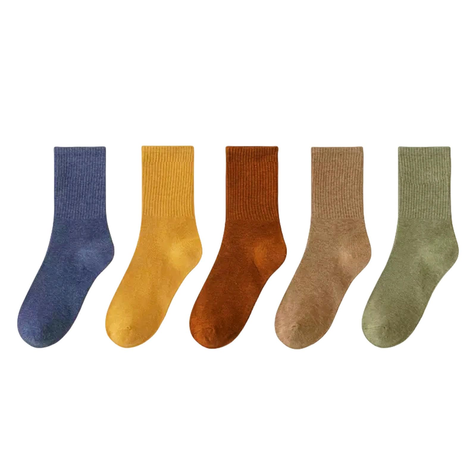 Calzini Calzini Di Cotone Uomo Abito Da Lavoro Calzini Lunghi Calzini Bianchi Neri Primavera Estate Per Maschio Comodo-10 Coppie Grigie-ue 37-44 (us 4-9)