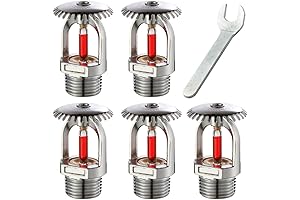 Upright Fire Sprinkler Head for Enhanced Home Safety: 5-Piece Set