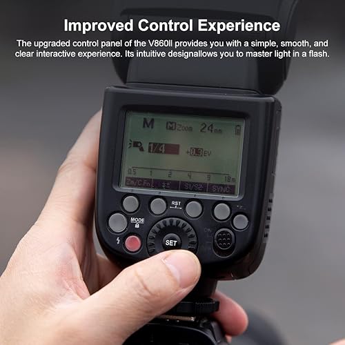 Miniatura 4 de Godox V860II-S TTL 2.4G sincronización de alta velocidad 18000s GN60 batería de iones de litio para cámara flash Speedlite compatible con cámaras