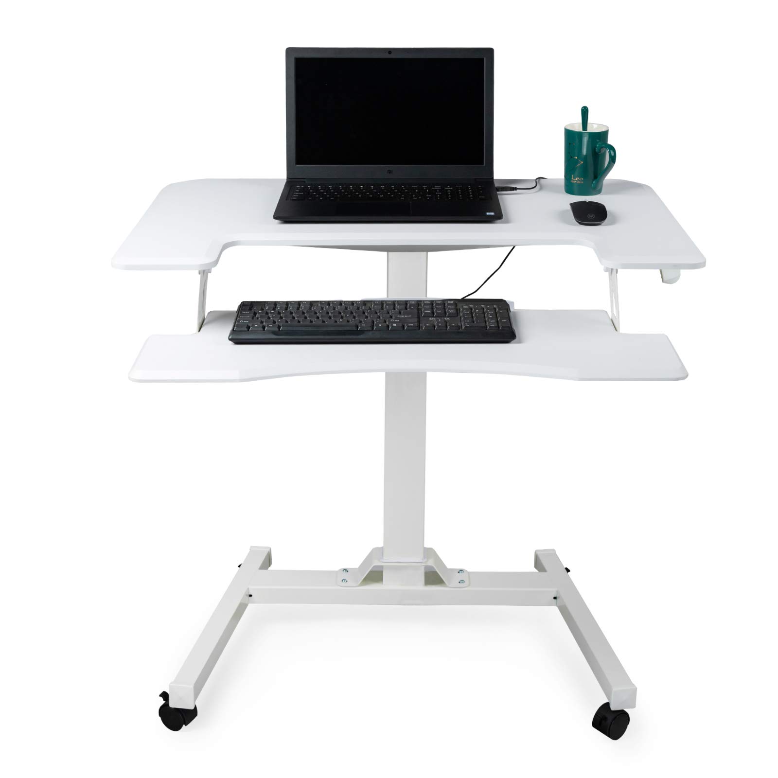 Buy Mobile Stand Up Lectern, Pneumatic Height Adjustable Laptop Podium