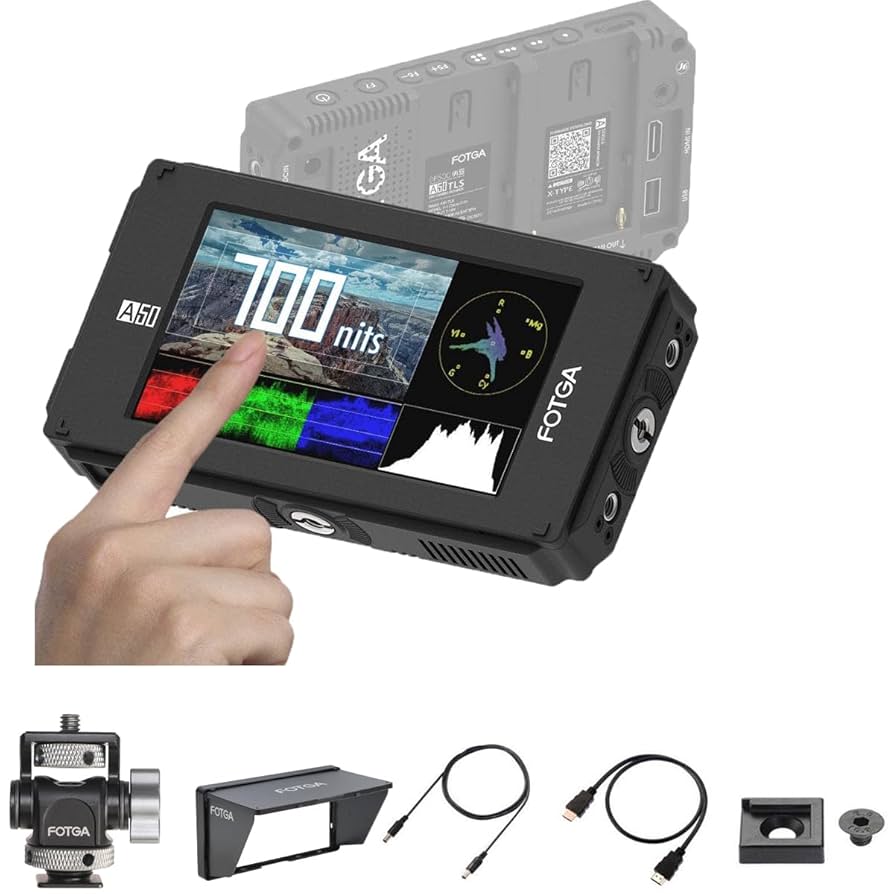 FOTGA DP500IIIS A50TL 5インチFHD フィールドモニター Amazon.com : FOTGA A50TL 5inch FHD IPS DCI-P3 Wide Color