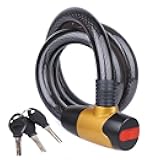 Heavy-Duty Cable Lock, Anti-Theft Outdoor Waterproof Locks for Bike, Motorcycle, Warehouse,Fence Shed, Gate