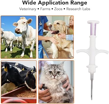 Garsent Universal Pet Microchip for Dogs Cats Livestock Poultry Fish Management Tracking, 10 Pack Low Frequency Animal Microchip Kit, Ideal for Pet Identification, Suitable for Hospitals and Farms