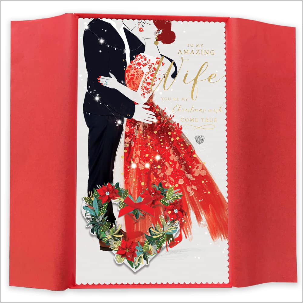Abacus Christmas Card Wife - Embrace, Multicoloured - Image 4