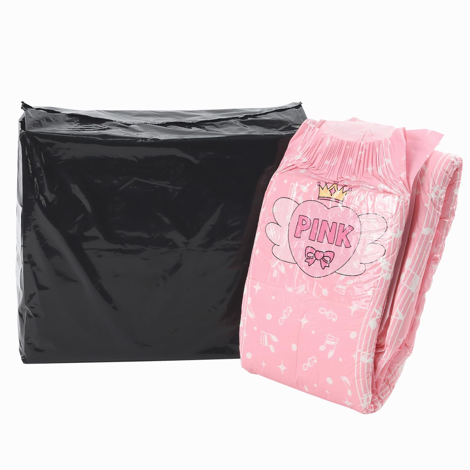 CutiePlusU 40 pañales para adultos fuerte succión nocturna – Pequeño músico (M 28"-38")