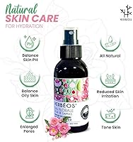 Vista 9 de Spray de agua de rosas orgánicas Tónico suave de rosas para la cara Bruma de agua de rosas pura para una piel brillante Hidratación nutritiva