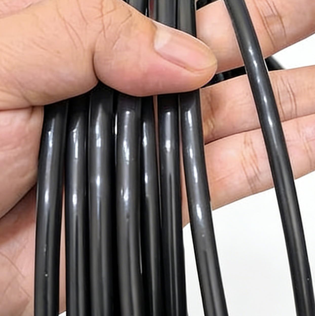 MTADSBKFP Clear Industrial Plastic Tubing PTFE Tube 10mm ID 11-12mm OD 4m Multiple Sizes For Workshop(Black 10mm*12mm)