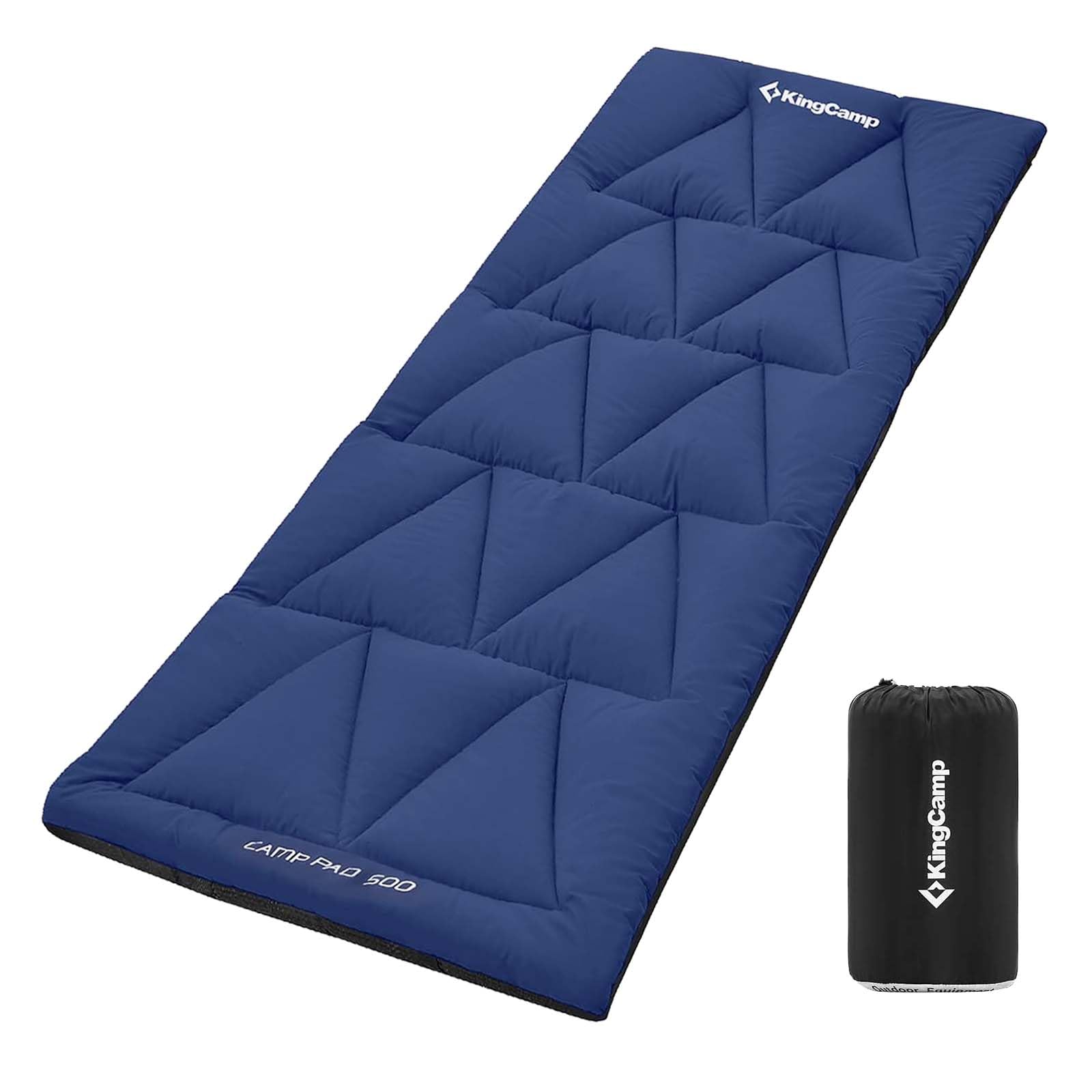 KingCamp Cot Pad for Camping, Soft Lightweight Sleeping Pad, Portable Non-Slip mat with Backpacking, for Yoga, Hiking, Traveling