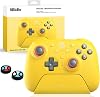 8Bitdo Ultimate 2 Bluetooth Controller TMR Joystick Update, RGB Fire Ring, Switchable Hall EffectTactile Triggers, Vibration and Motion Control for Switch 2, Switch, Windows PC Yellow