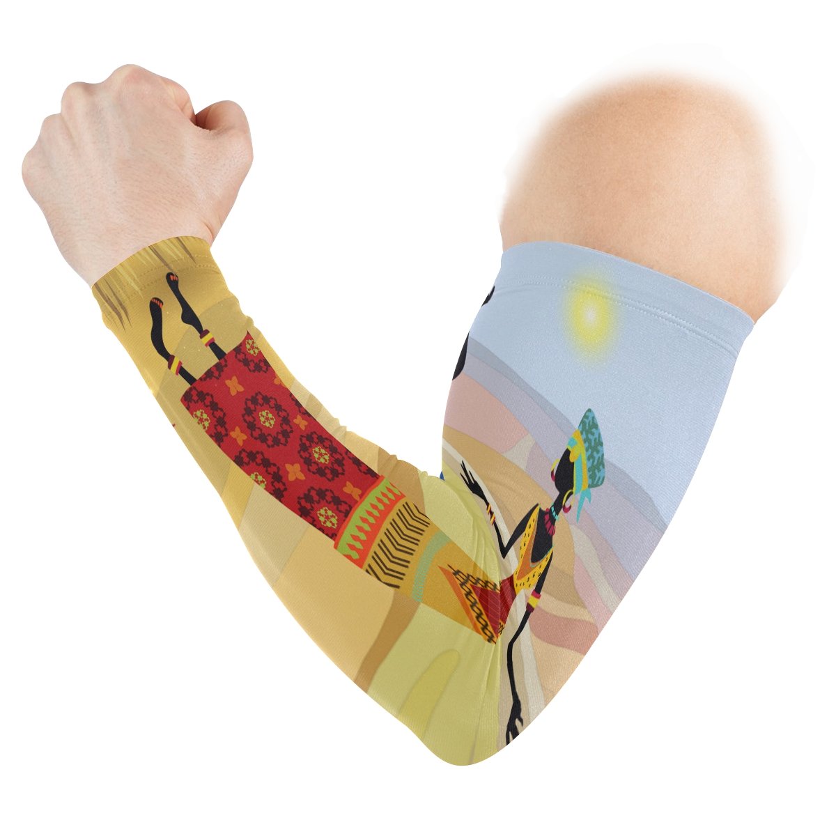 super3Dprinted African Art Tribal Print Sports Sleevelet Oversleeves Riding Protection Arm Sleeves