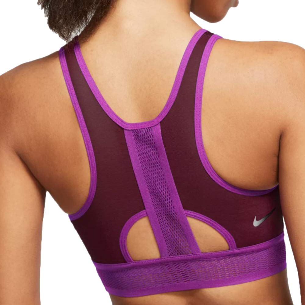 Nike Women's Dri-Fit Swoosh Ultrabreathe Sports Bra Medium Support CJ 0149 638 100 310 673 (Plum, s)