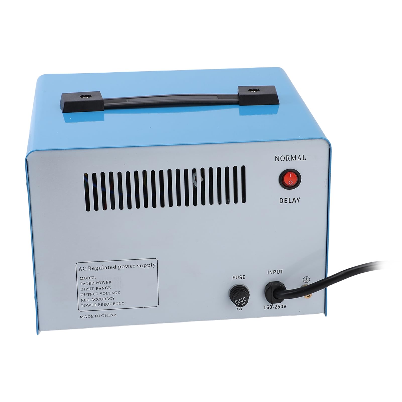 Socobeta Regulator Napięcia AC 1000 W Stabilna Moc Wyjściowa Automatyczny Stabilizator Napięcia dla urządzeń Elektronicznych Materiał ABS (Wtyczka UE 160-250 V)