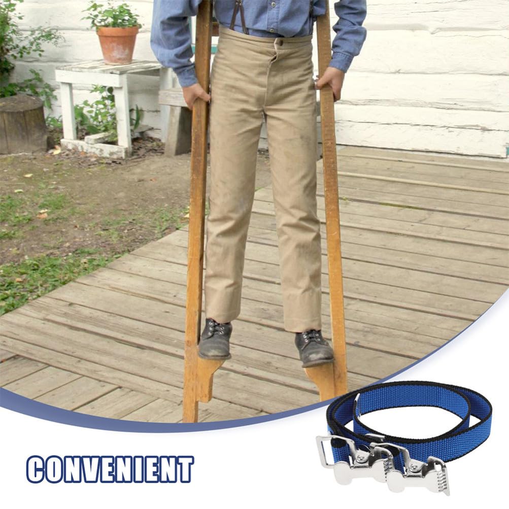 Homoyoyo 4pièces Sangles Réglables Pour Échasses De Plaquiste Kit De Bandes De Fixation Pour Accessoires Compatibles Avec Plusieurs Modèles Ajustement Personnalisé