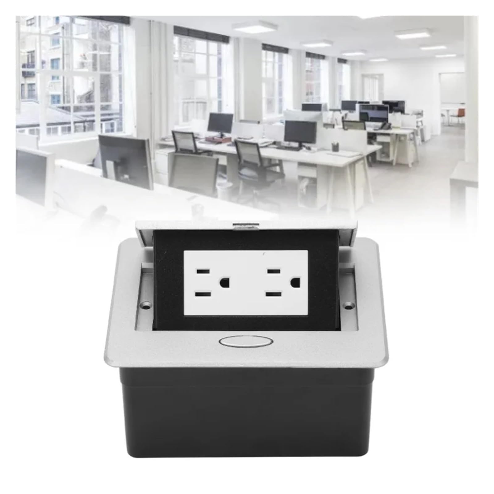 Prise de bureau, multiprise dissimulée, boîte connexion Table, 2 prises