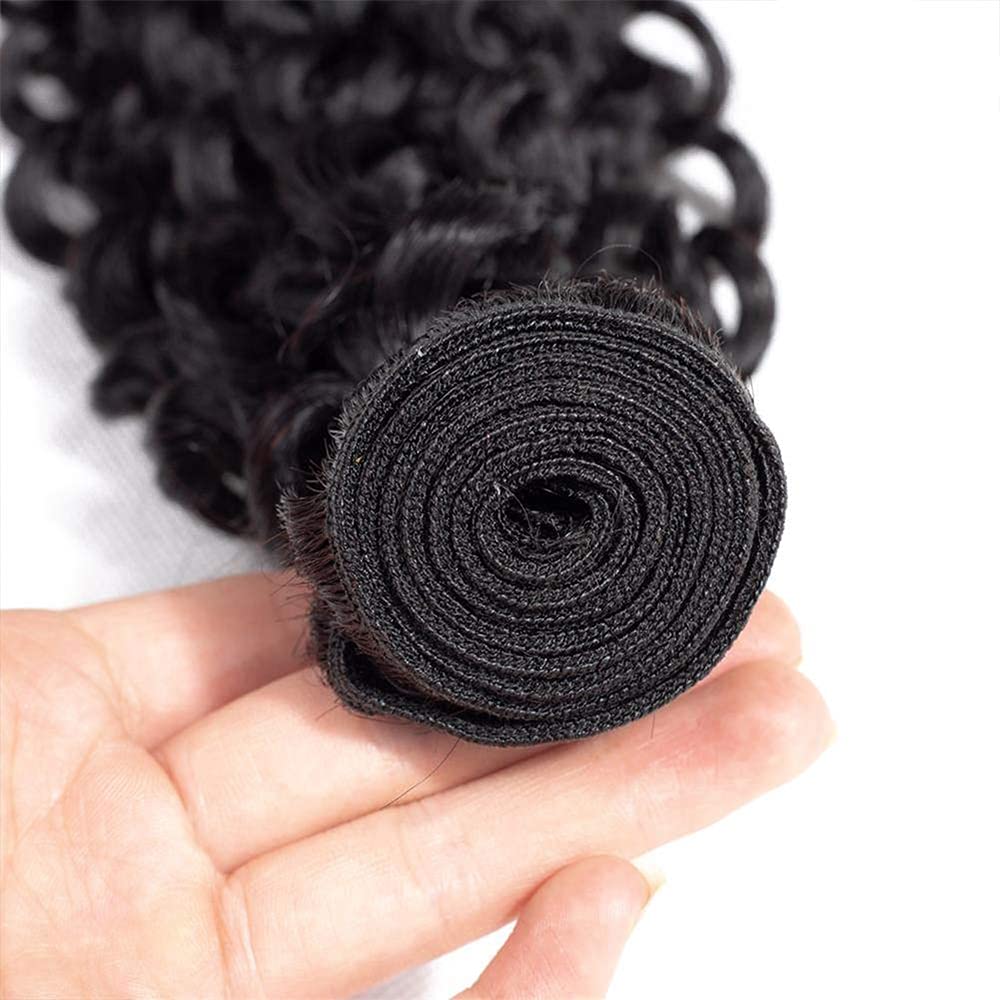 Brazilian Remy Human Hair Bundles Kinky Curly Natural Black Unprocessed 18 20 22 Inch 300g Double Weft