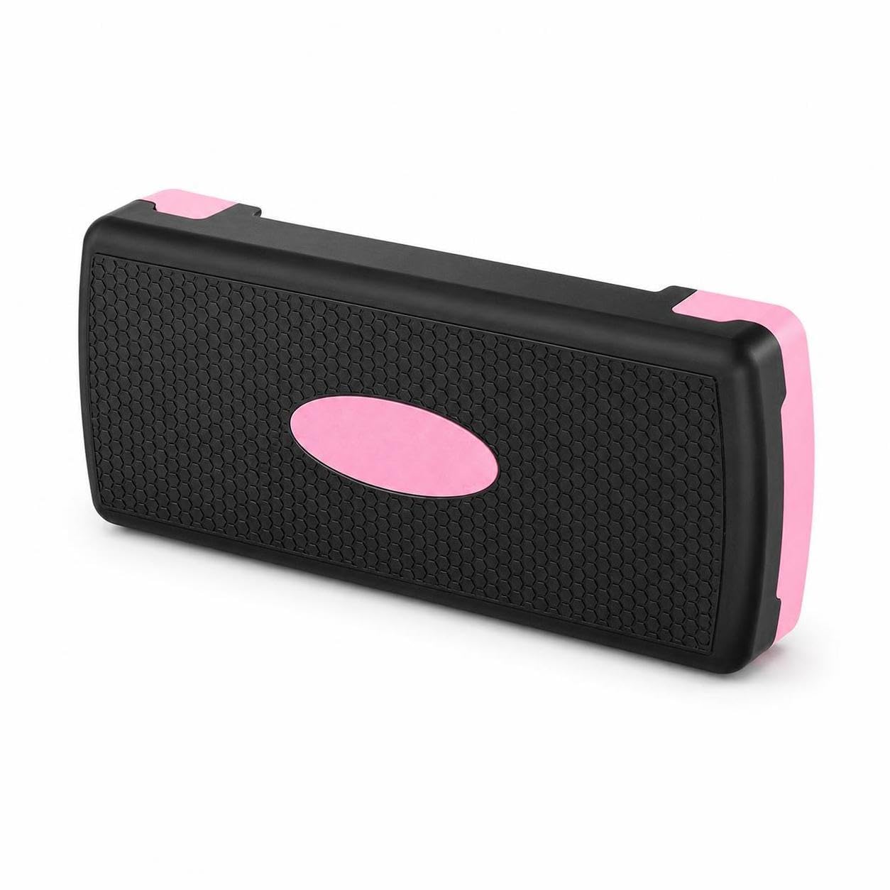 baxuanli pp aerobic stepper with adjustable height, non-slip surface, and 400lb weight capacity medium pink-black