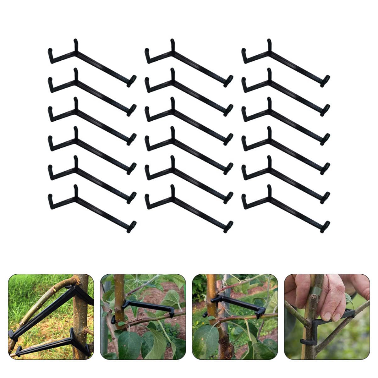 Toddmomy 2 Sätze Pflanzenzweig Biegemittel Verstellbare Clips Für Formgebung Von Obstbäumen Und Blumen Für Pflanzen Training Unterstützung Wachstums 25 Stücke * 2