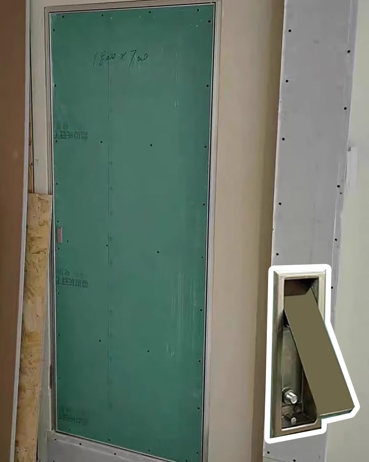 Pannello di accesso per ispezione idraulica verniciabile con maniglia, porta del garage per riscaldamento e parete TV, portello di revisione stretto per una facile manutenzione