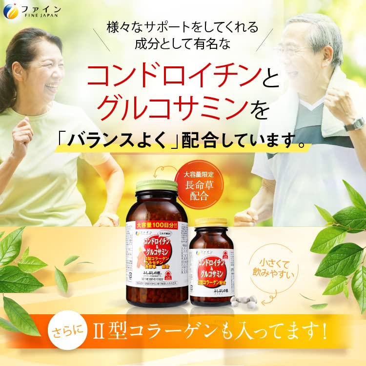 ファイン コンドロイチン & グルコサミン 大豆イソフラボン国内