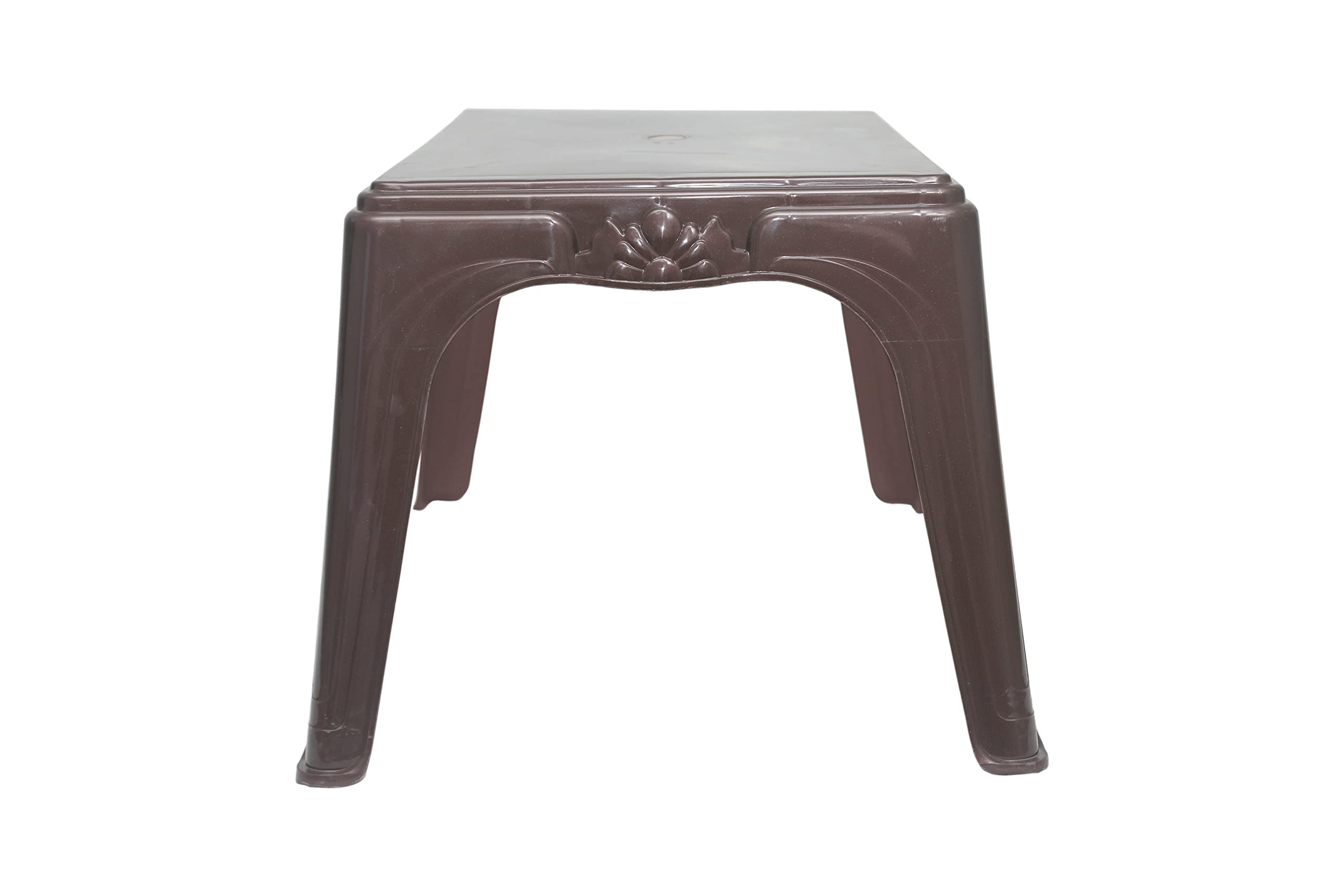 Prima 5015 Center Dining Coffee Table/Tea Table/Teapoy for Home, Office & Outdoor Weather Brown Color 1