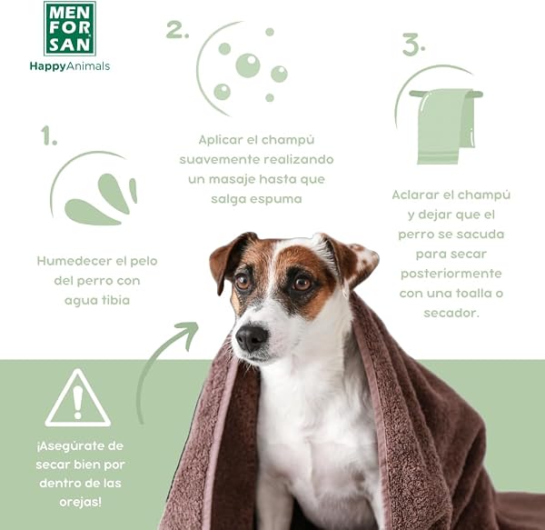 MENFORSAN Champú Aloe Vera para Perros | Hidrata en profundidad | Acción Anti Irritaciones y Anti Eczemas | 100% Natural | Herbácea | 1L - 4