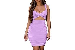 Mokoru Sexy Women's Purple Birthday Dress