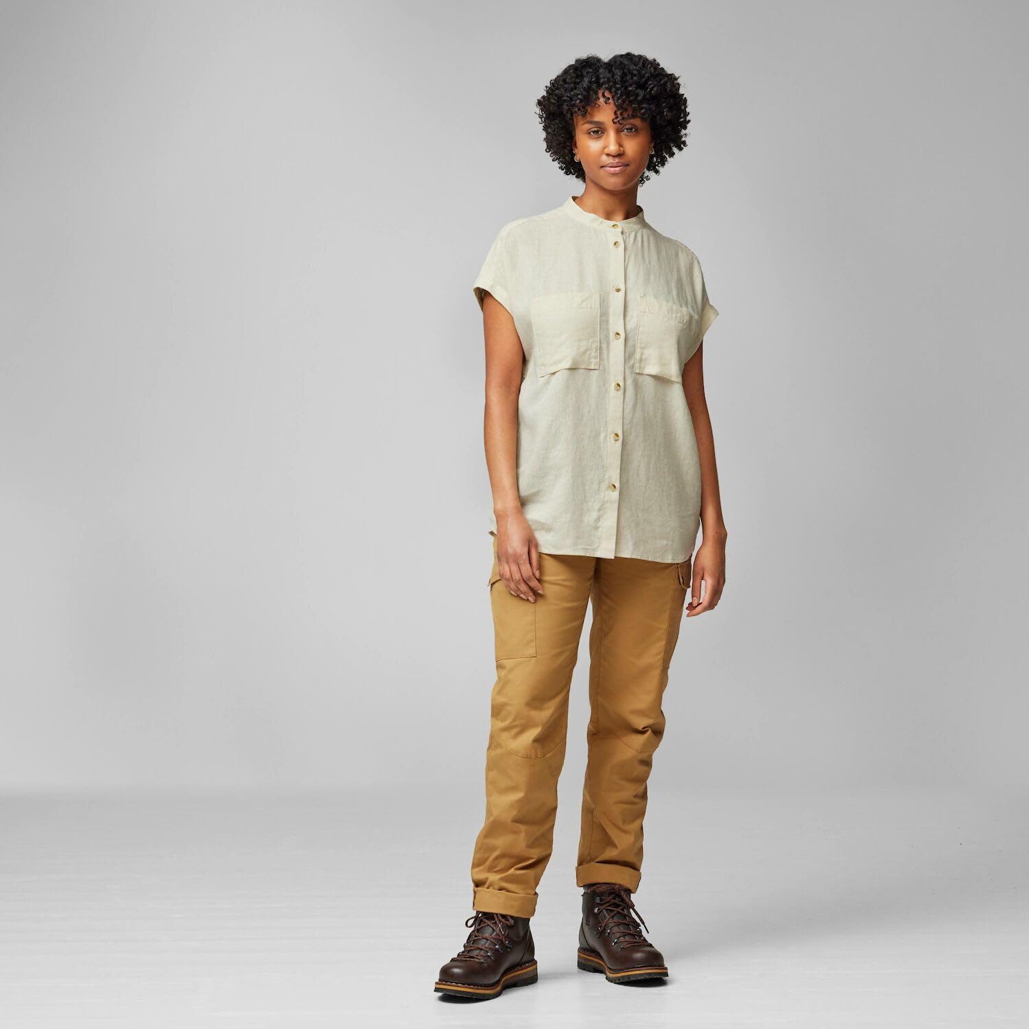 Fjällräven Koszulka Kobiety Övik Hemp Shirt Ss W