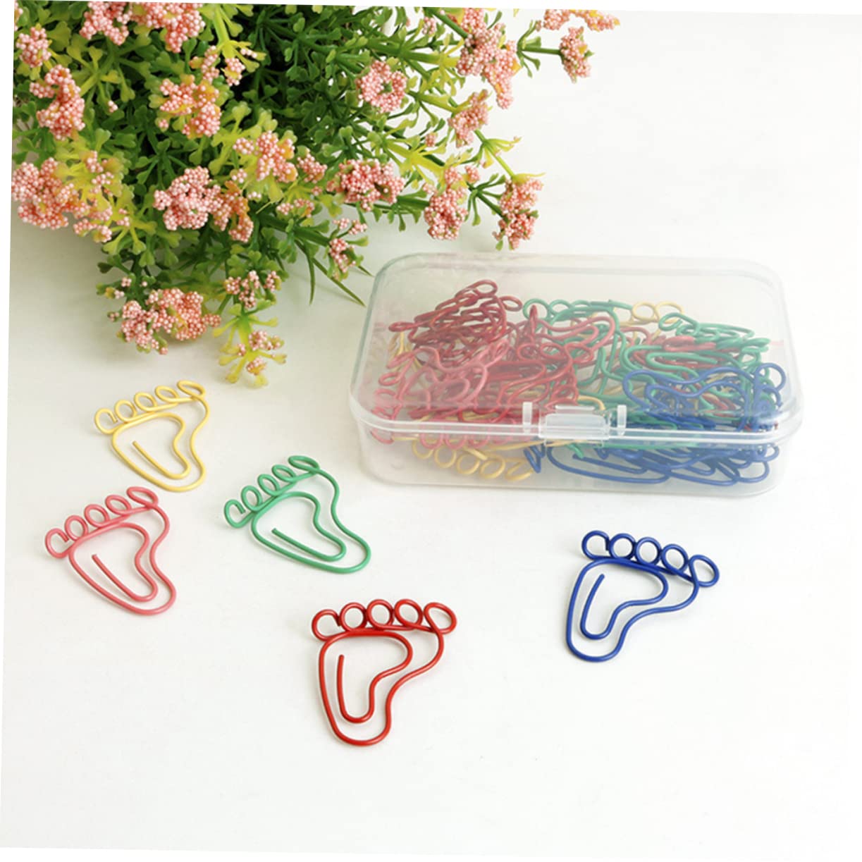 VILLCASE 300pezzi Graffette Accessori Per Cancelleria e Organizzazione Documenti Clip Decorative Per Scuola e Casa