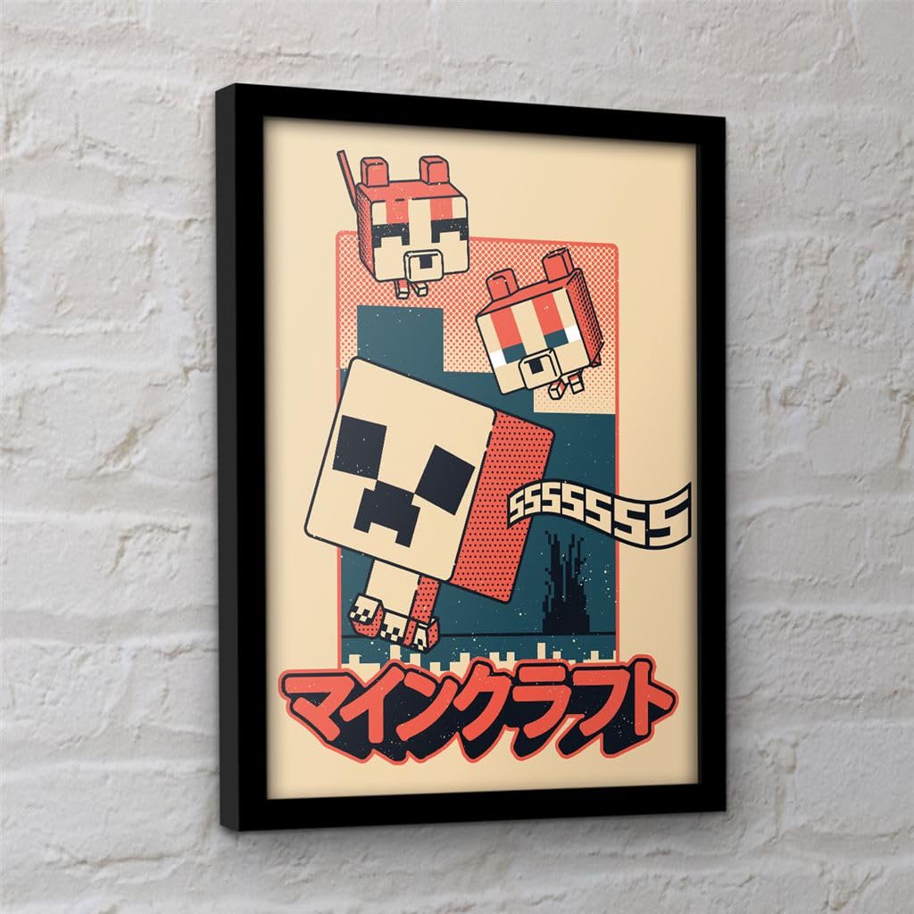Pyramid International Minecraft (Chibi Comic) Collector Print (Framed) 30cm x 40cm - Image 3