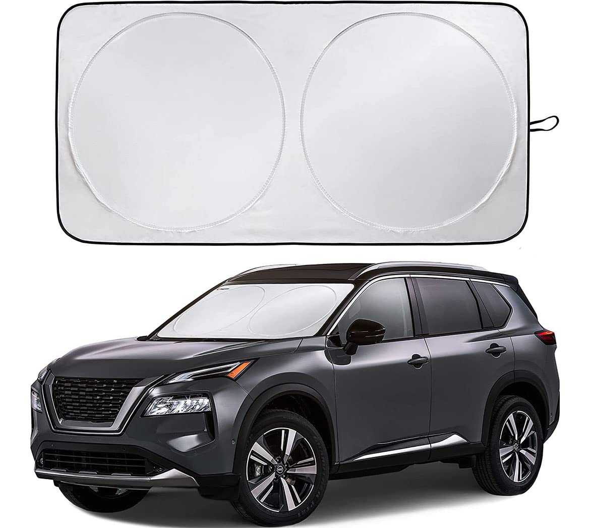 Visera de Coche Magwave con Bolsillo de Almacenamiento, Visera de Coche Duradera, Protección contra los Rayos UV y el Calor Solar, Accesorio de Coche, Apto para la Mayoría de Vehículos (M)