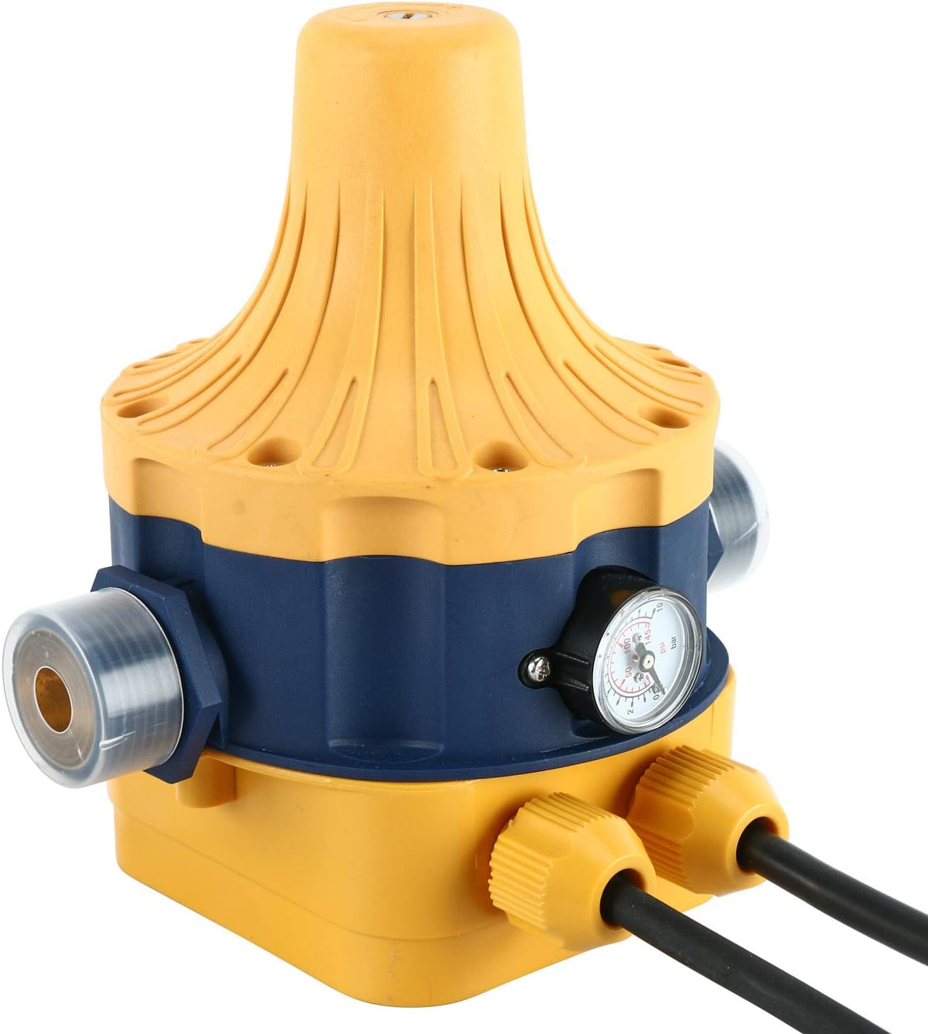 Homend Automatic Water Pump Pressure Controller, 110V Automatic Water Pump Pressure Controller with Electronic Pressure Switch Home Accessory Yellow