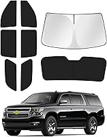 Vista 104 de Parasoles para parabrisas de automóvil, cubierta para ventana lateral y trasera, protección de privacidad, mantiene el vehículo fresco, color negro
