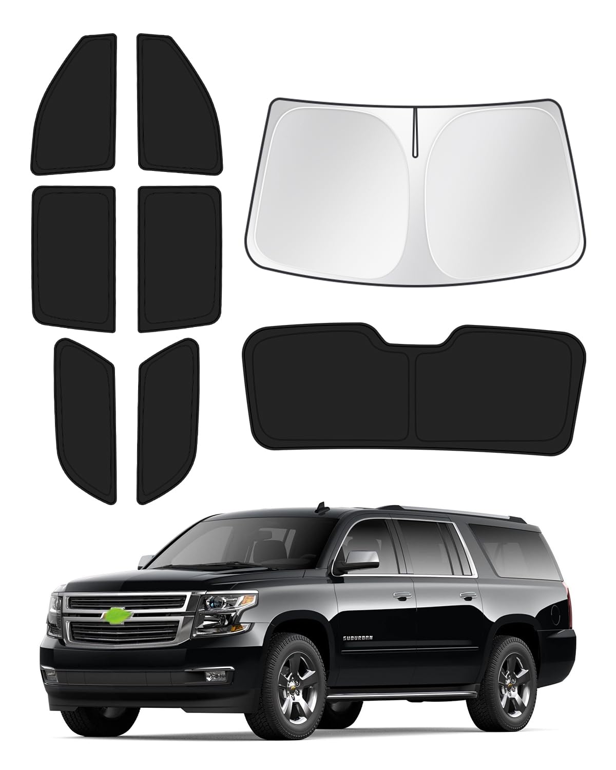 parasole auto Compatibile con Chevy Traverse 2008-2026,antiriflesso a doppio strato, pieghevole, con borsa per il trasporto(Silver