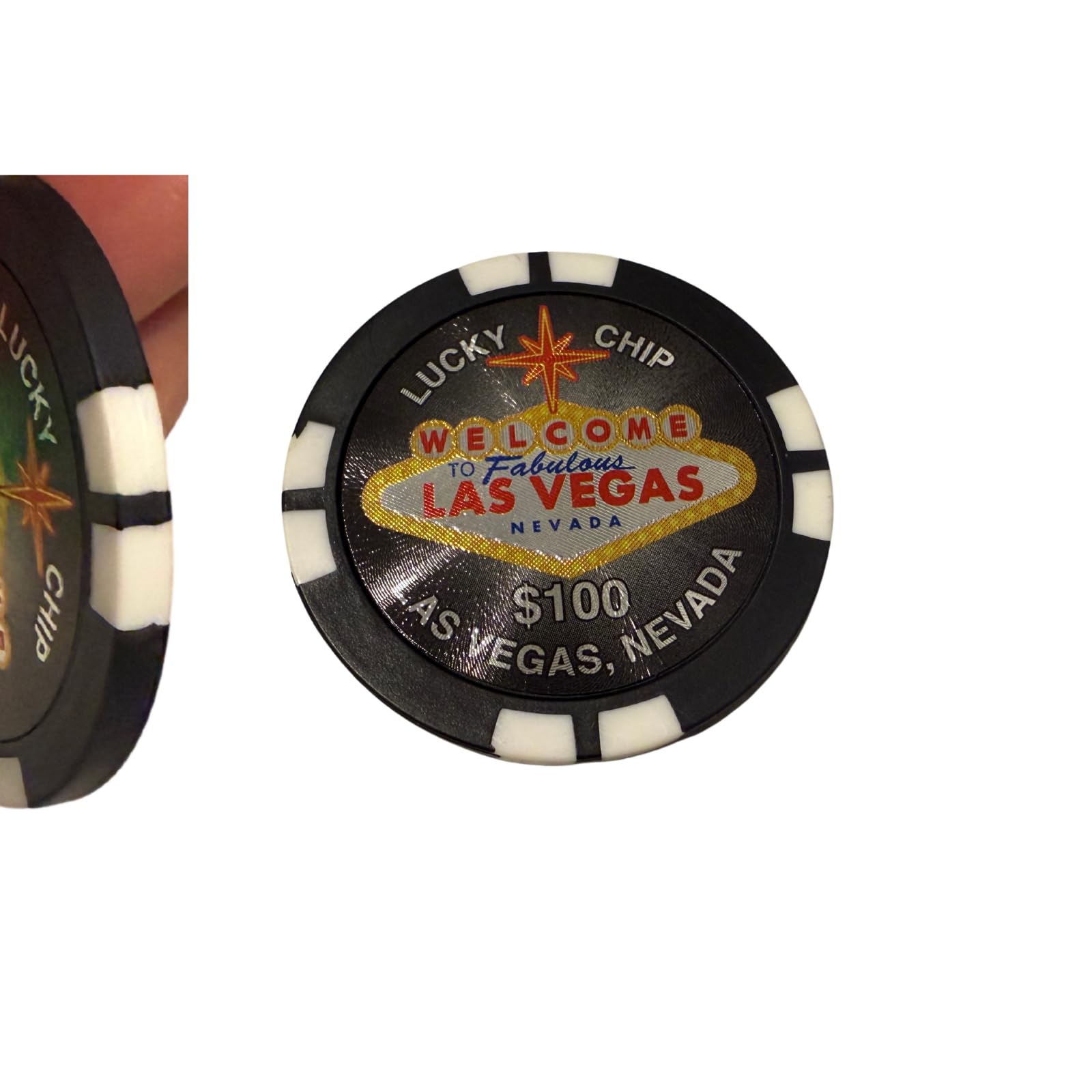 Las Vegas Poker Chip Magnets – Set of 6 Colorful Casino-Style Fridge Magnets | Poker Night Gifts, Game Room Decor, Souvenirs