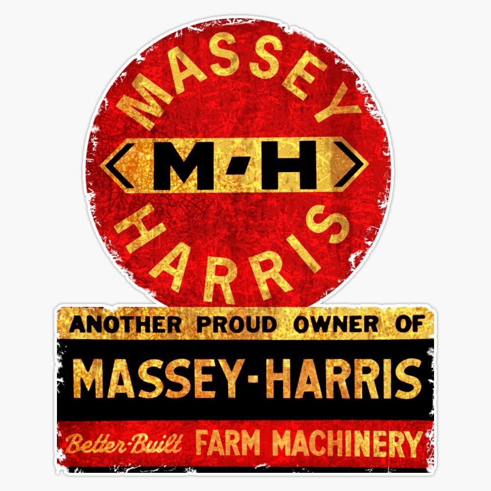 Massey Harris Farm Equipment and Tractors USA Sticker Bumper Sticker Vinyl Decal 5"
