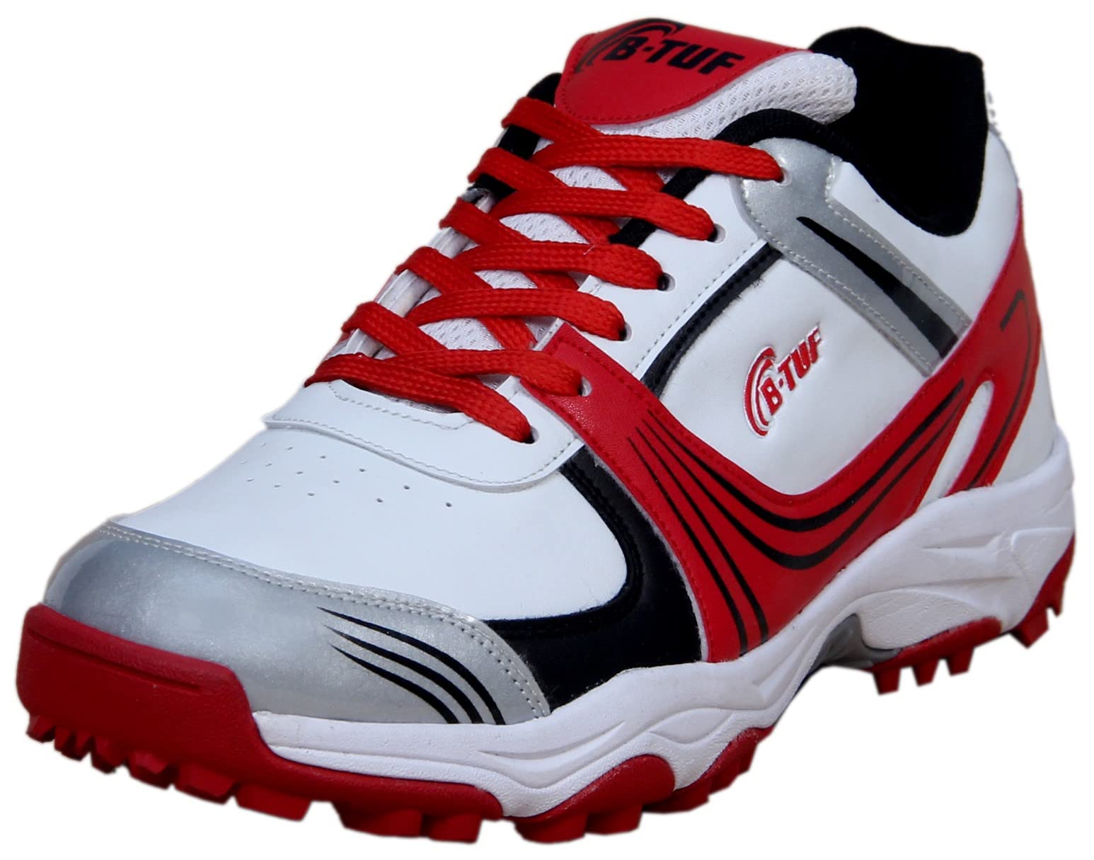 B-TUFMen's Ambition Rubber Stud/Spikes Cricket Shoes