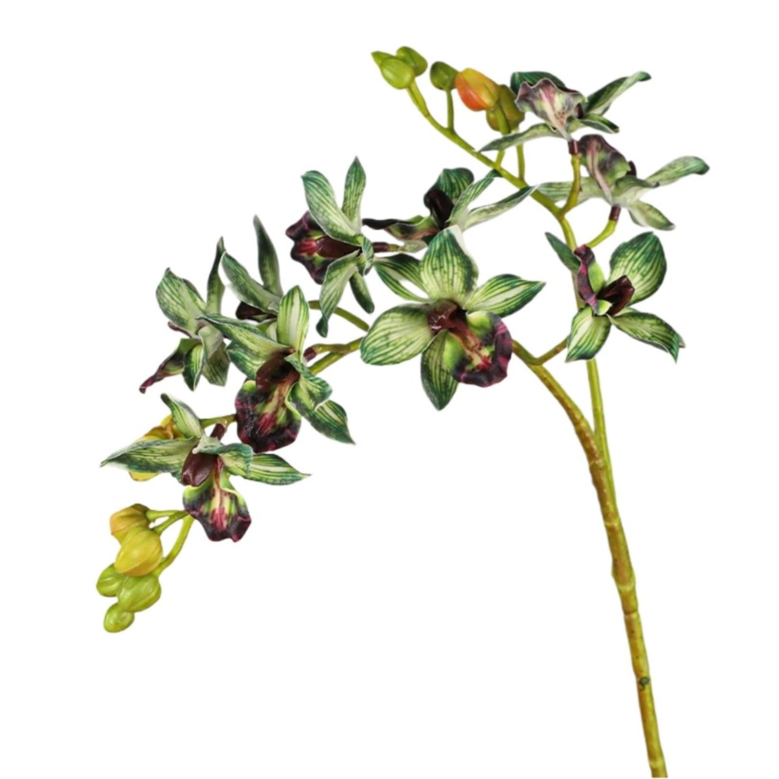 LSYHHXC Artificial Orchid 2 Fork Artificial Phalaenopsis Branches Realistic Handmade Fake Flowers Real Touch Butterfly Orchid Flower