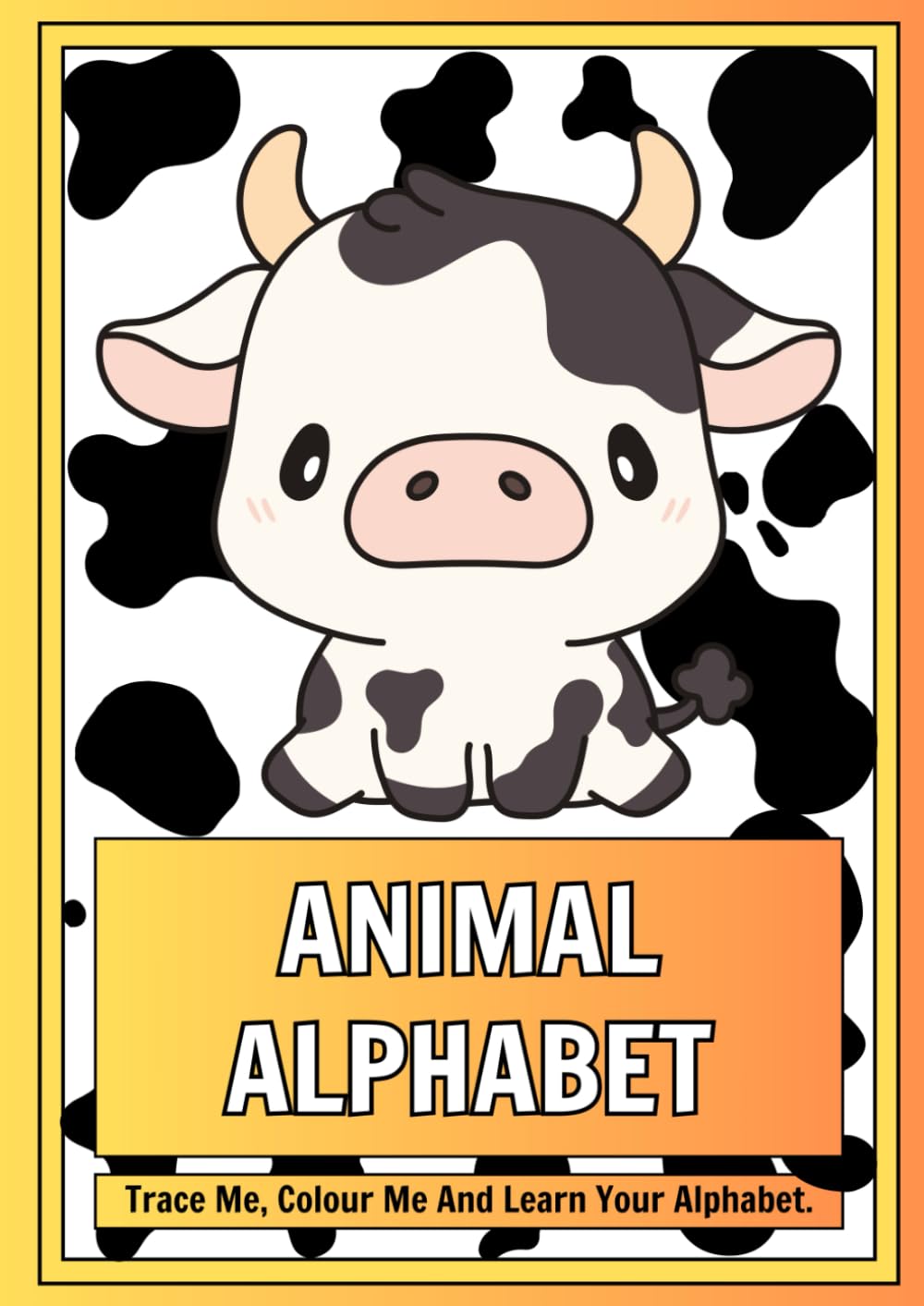 Animal Colouring Book, Alphabetical Animals Copy And Trace Words