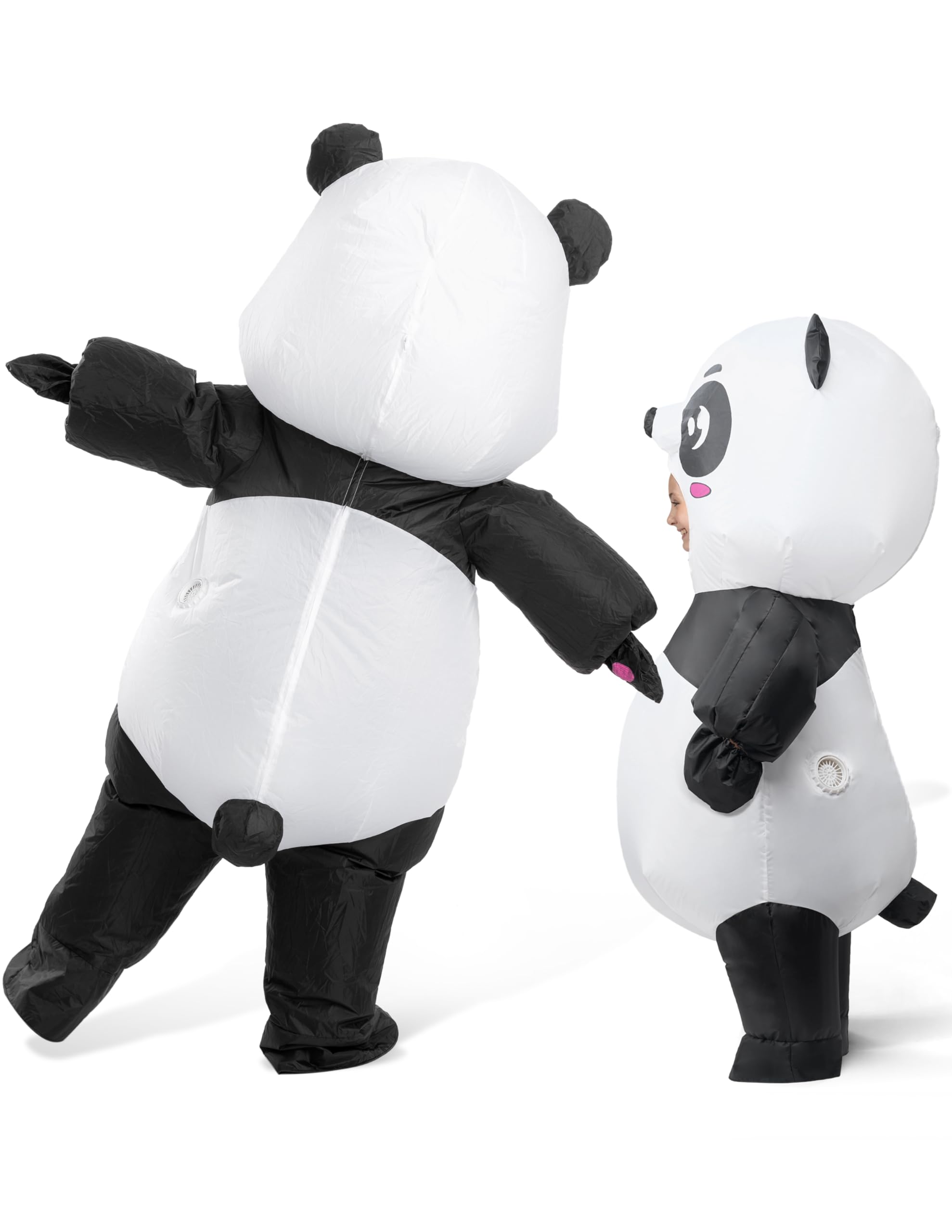 Spooktacular Creations Costume gonflable d'Halloween pour enfants, panda gonflable avec gants, pour soirées cosplay sur le thème d'Halloween