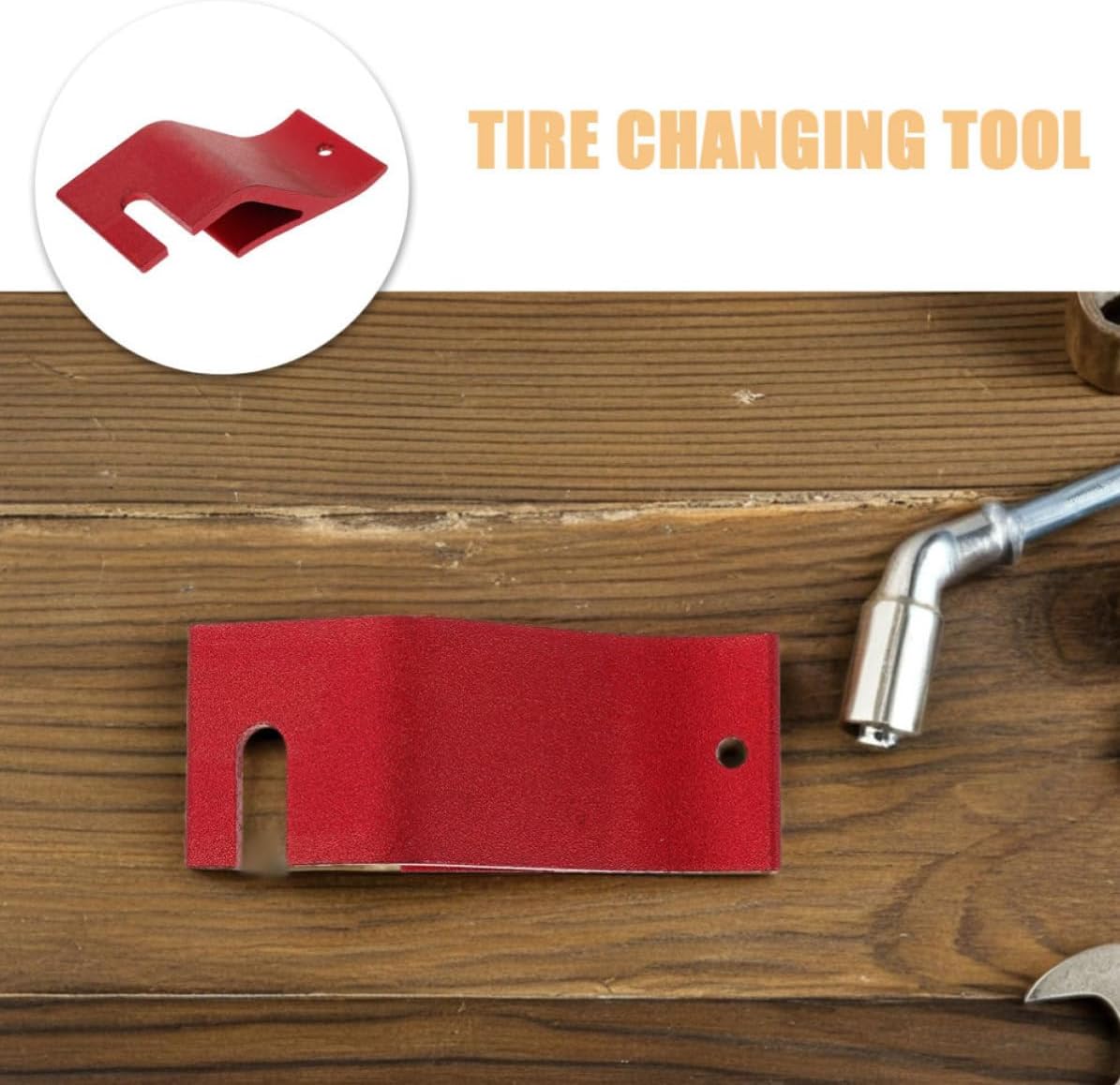 Motorcycle Tire Changer Tool with Convenient Tire Changing and Timesaving Installation 2pcs Aluminum Rim Clamp for Repair and Removal