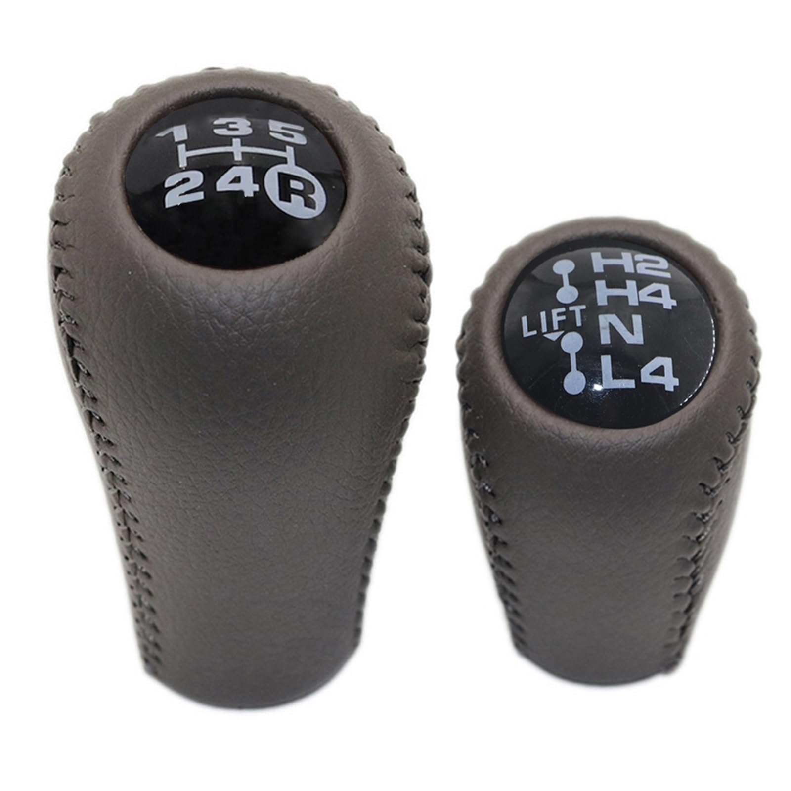 WYLWSHA Shift Gear Knob Cover for Toyota for Land for Cruiser for FJ70 for FJ76 for FJ78 for FJ79 for LC70 Manual Gear Shift Knob Head Cover Lever Stick(Pair Gray)