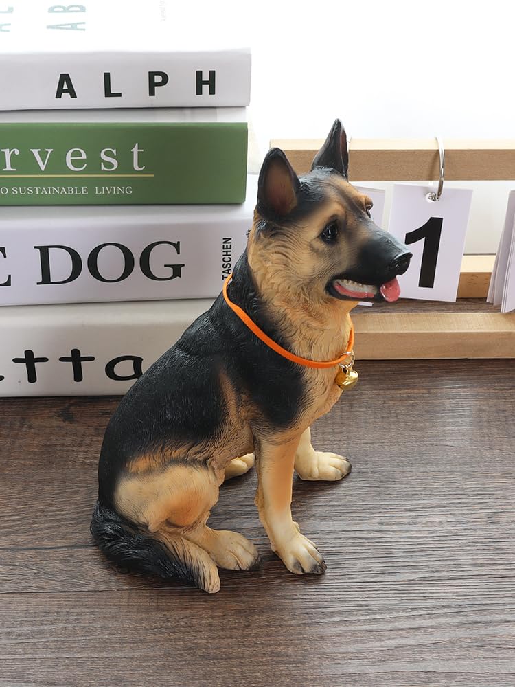 Amazon.co.jp: 犬の置物 ジャーマンシェパード 動物フィギュア 模型