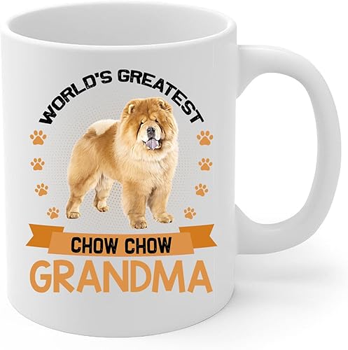 Miniatura 2 de Lovesout World's Greatest Golden Chow Chow Dog Grandma Gifts for Women Funny Coffee Mug White Ceramic Tea Cup 11oz Puppy Owner Gifts
