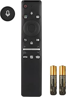 New 2 in 1 BN59-01330A RMCSPR1AP1 BN59-01329A Voiced Remote Control for Samsung QLED 8K UHD TV UN55TU850DFXZA UN55TU8200FXZA UN65TU8200 UN85TU8000FXZA Replacement Controller with Two Batteries