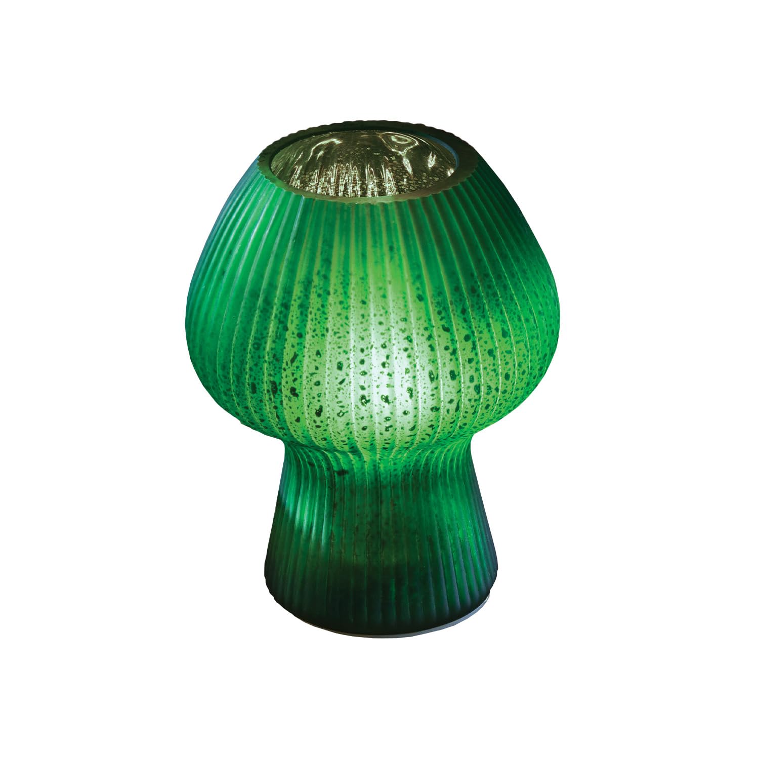 Coopers of Stortford - LED Mushroom Lamp, Made of Glass - Table Lamps for Bedroom, Living Room and Desk - LED Lamps for Bedroom for Those Cosy Evenings in - Battery Powered Lamp in an Mushroom Shape